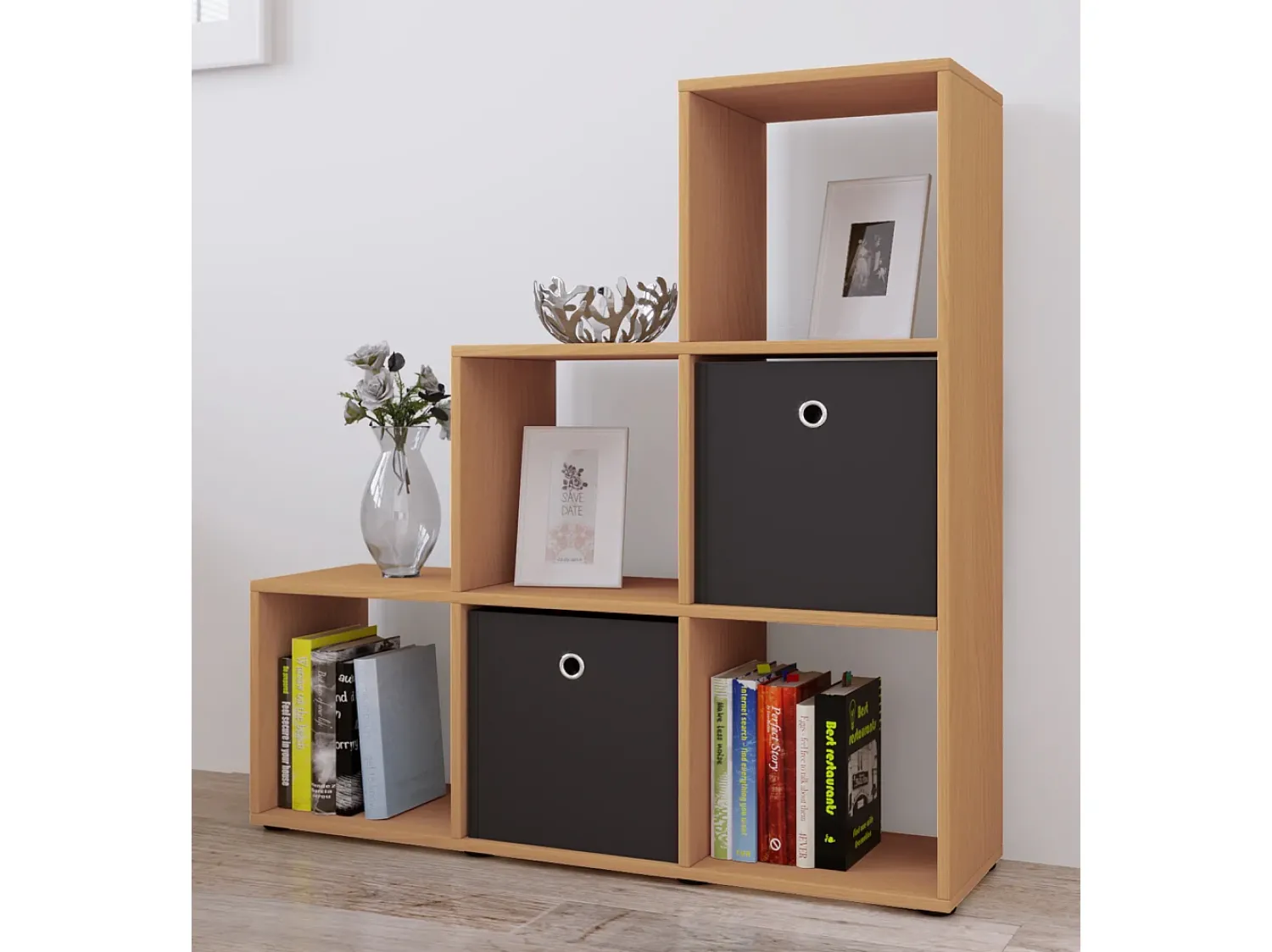 Prateleira*VCM Estante Nitas Livro A. 105 x L. 108 x P. 29 cm Multicor