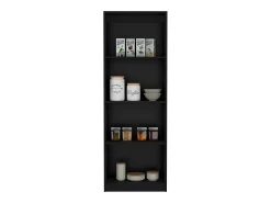 Outlet TuHome Estante para escritório em casa em melamina com 4 prateleiras abertas, 180.59 cm X 62.73 cm X 29.71 cm , Preto