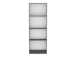 Biblioteca*TuHome Estante para escritório em casa em melamina com 4 prateleiras abertas , 180.59 cm X 62.73 cm X 29.71 cm , Multicolor Cinzento / Branco
