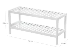 Online Estante para sapatos 70x26x33 cm Branco