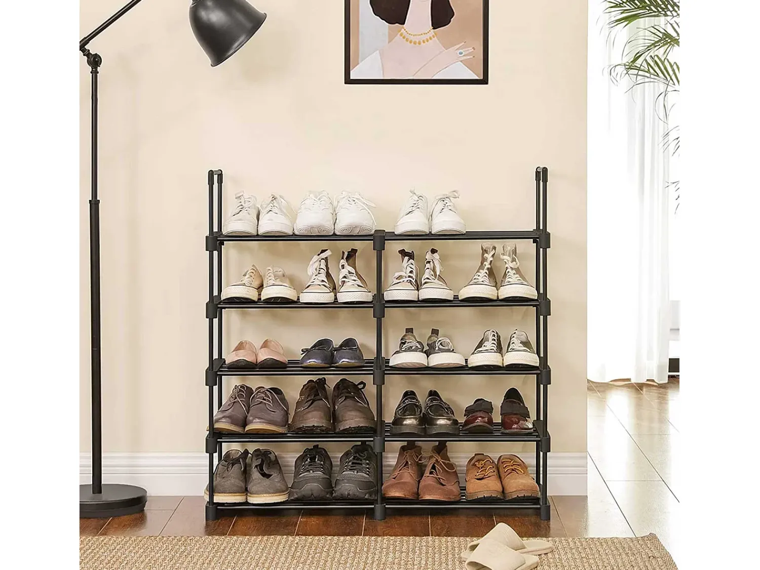 Estante para Sapatos 30x45x174 cm^ Móvel De Arrumação|Sapateira