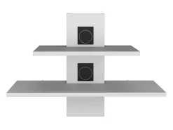 TuHome Estante para televisão Burgos em melamina com duas prateleiras , 43.7 cm X 60.1 cm X 30 cm ,^ Móvel De Tv