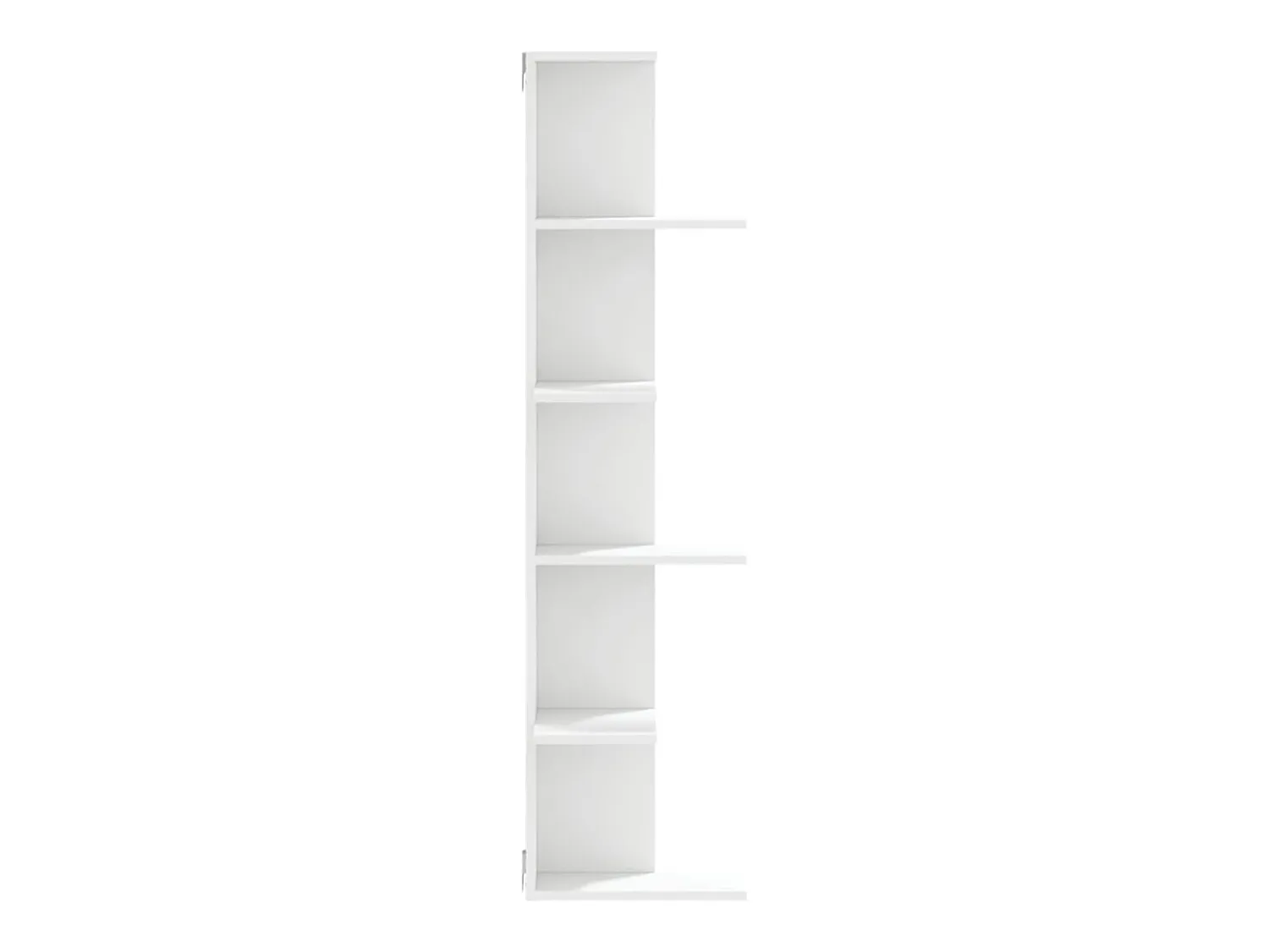 Prateleira|vidaxl Estante parede p/ canto 36,5x36,5x140 cm deriv. madeira Branco