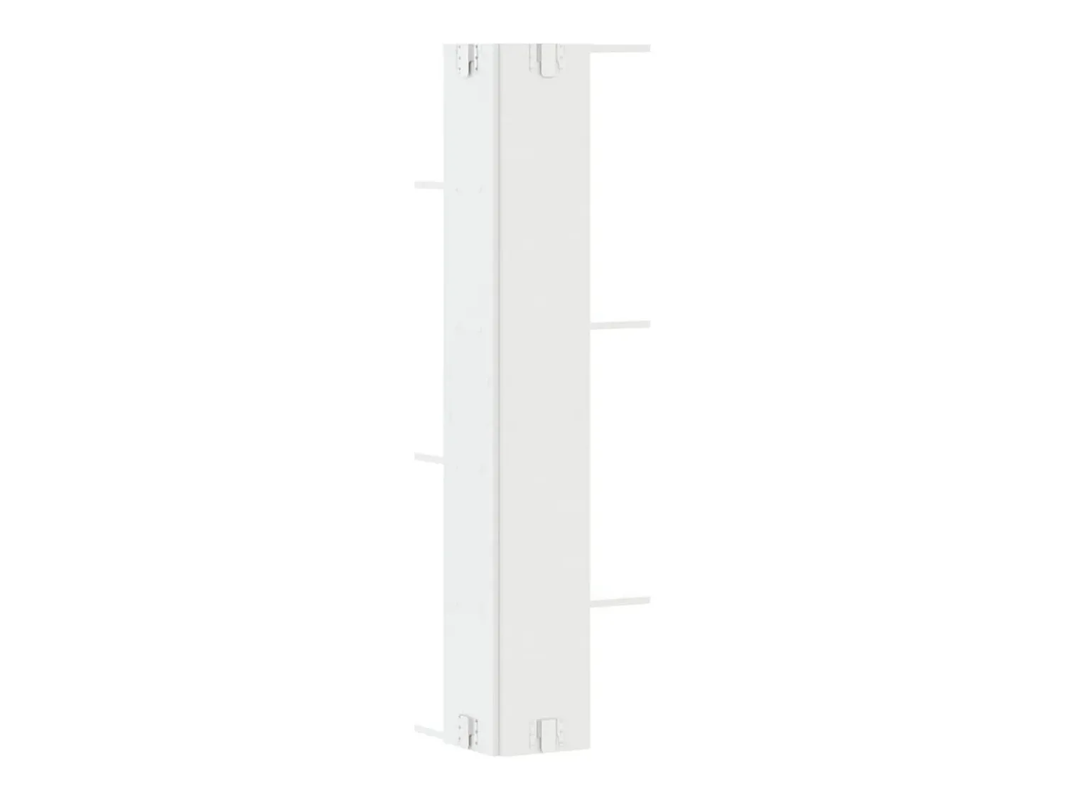 Prateleira|vidaxl Estante parede p/ canto 36,5x36,5x140 cm deriv. madeira Branco