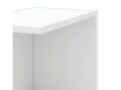 Prateleira|vidaxl Estante parede p/ canto 36,5x36,5x140 cm deriv. madeira Branco