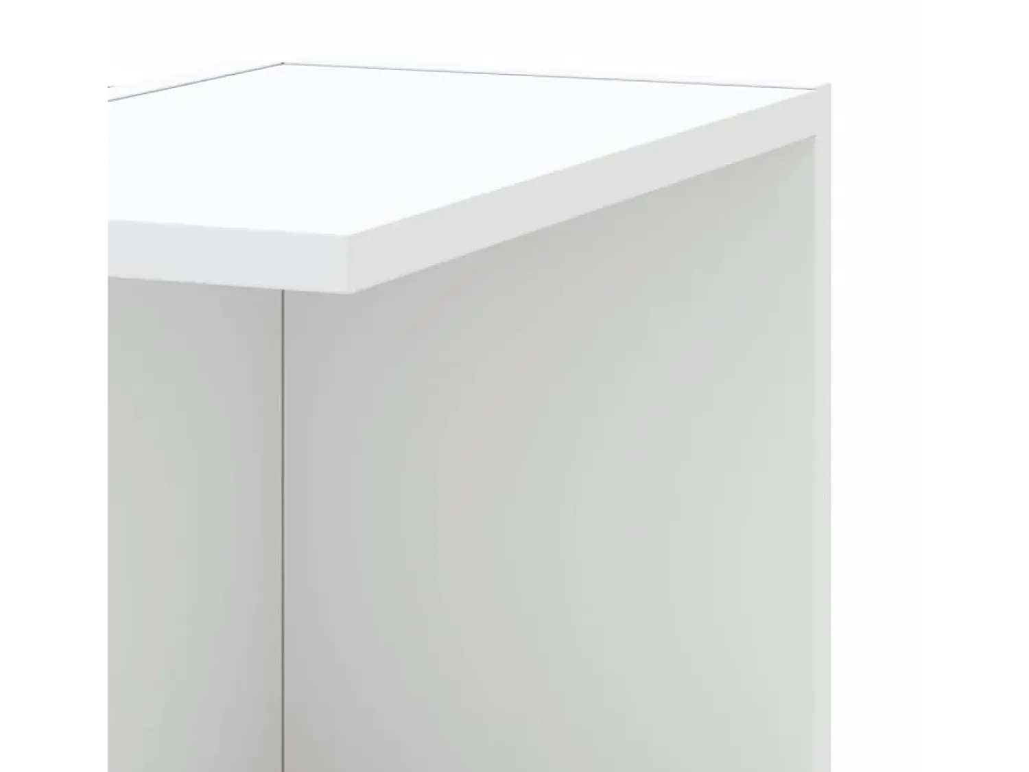 Prateleira|vidaxl Estante parede p/ canto 36,5x36,5x140 cm deriv. madeira Branco