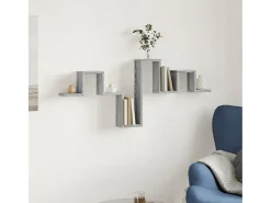 Best Estante parede 104,5x10x43 cm derivados madeira sonoma PT662896 Cinzento