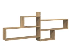 vidaxl Estante parede 167,5x18x68 cm deriv. madeira carvalho artisiano^ Prateleira