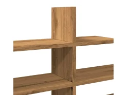 Prateleira|vidaxl Estante parede 124,5x18x60,5cm deriv.madeira carvalho artisiano Castanho