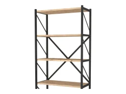 Estante Rus 5 Prateleiras Carvalho Safir 160x66x34 cm^ Prateleira