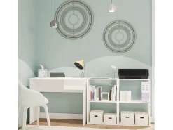 Prateleira| Estante Tibete Baixa Fosco 75x50x24 cm Estante para Livros Branco