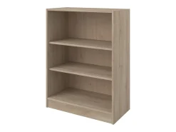 Discount Estante Veltis em melamina com 3 compartimentos, carvalho japonês e branco, 106x79x40 cm Castanho