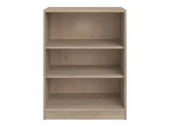 Discount Estante Veltis em melamina com 3 compartimentos, carvalho japonês e branco, 106x79x40 cm Castanho