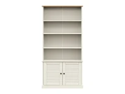 Biblioteca* Estante VIGO 85x35x170 cm madeira de pinho maciça PT354822 Branco