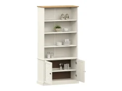 Biblioteca* Estante VIGO 85x35x170 cm madeira de pinho maciça PT354822 Branco