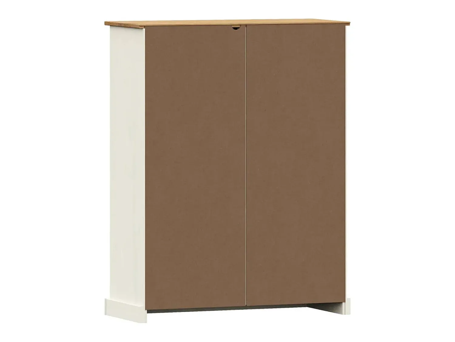 Vitrina|vidaxl Estante VIGO 90x35x114,5 cm madeira de pinho maciça Branco