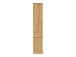 Vitrina|vidaxl Estante VIGO 85x35x170 cm madeira de pinho maciça Castanho