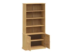 Vitrina|vidaxl Estante VIGO 85x35x170 cm madeira de pinho maciça Castanho