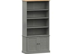 Estante VIGO 85x35x170 cm madeira de pinho maciça PT658123^ Biblioteca
