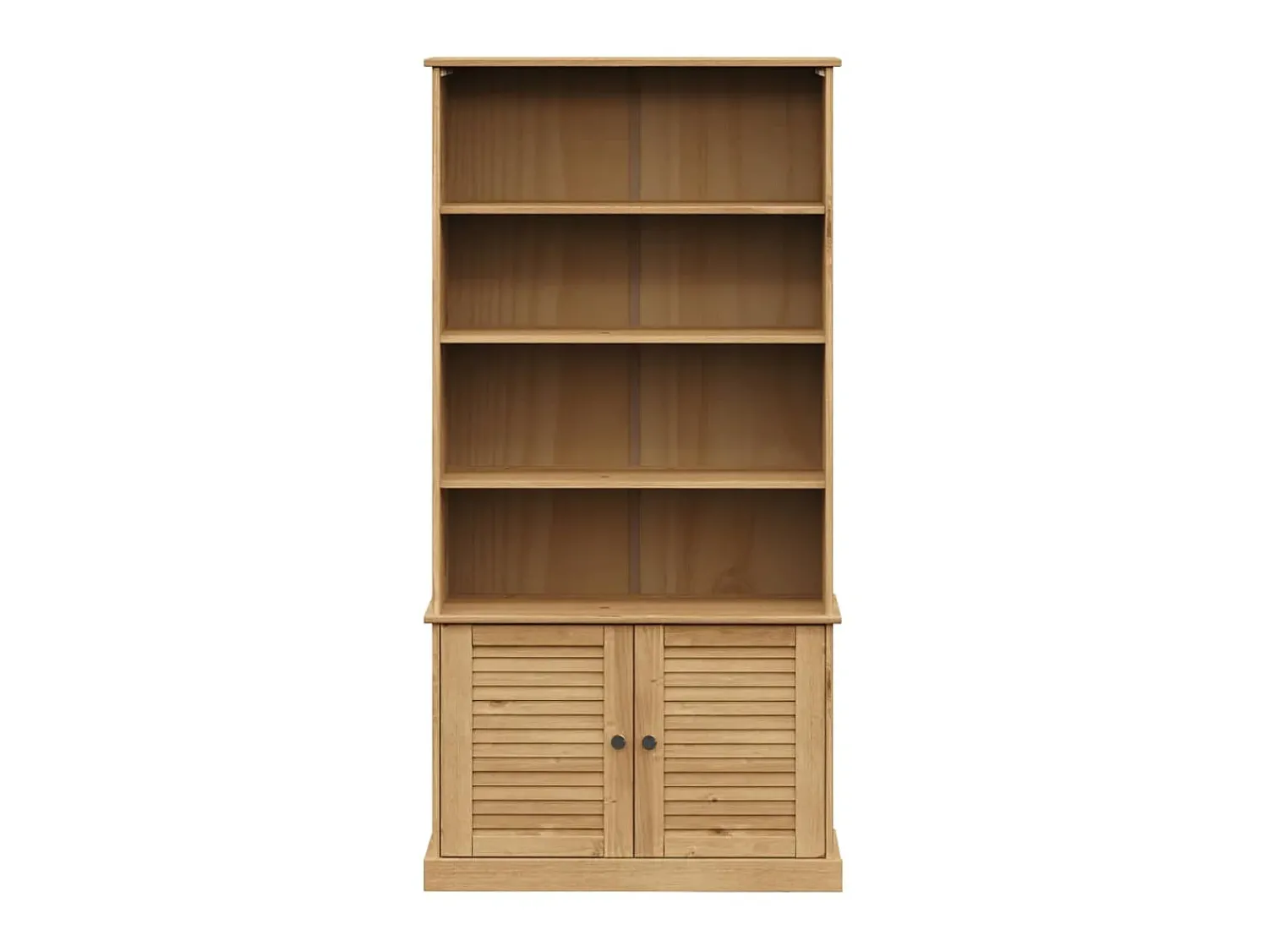 Biblioteca| Estante VIGO 85x35x170 cm madeira de pinho maciça PT133007 Castanho