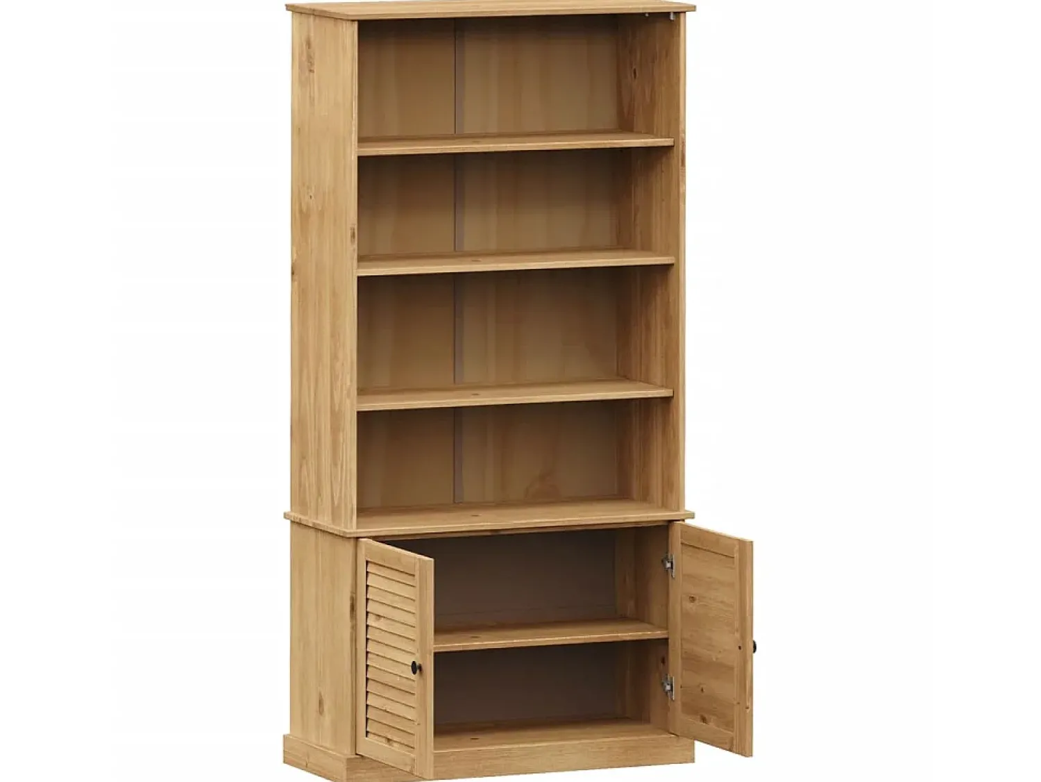 Biblioteca| Estante VIGO 85x35x170 cm madeira de pinho maciça PT133007 Castanho
