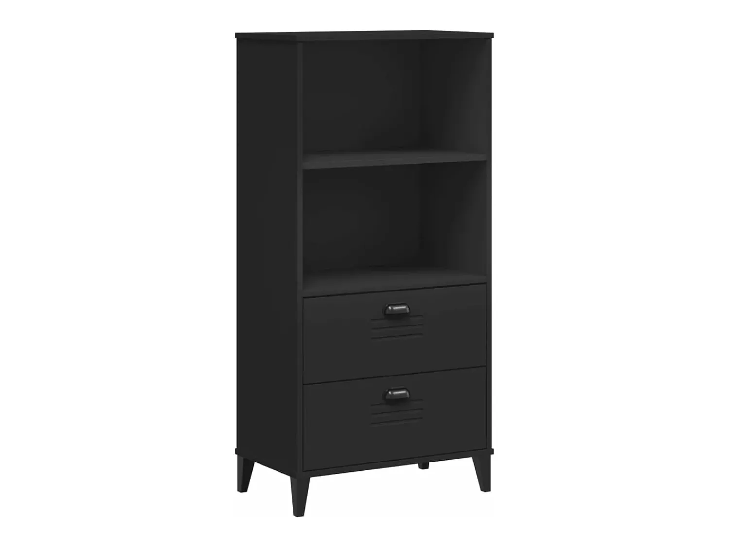 Biblioteca| Estante VIKEN 60x35x123 cm derivados de madeira PT838053 Preto