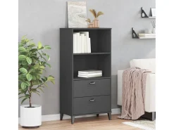 Outlet Estante VIKEN 60x35x123 cm derivados de madeira antracite PT517059 Cinza antracite