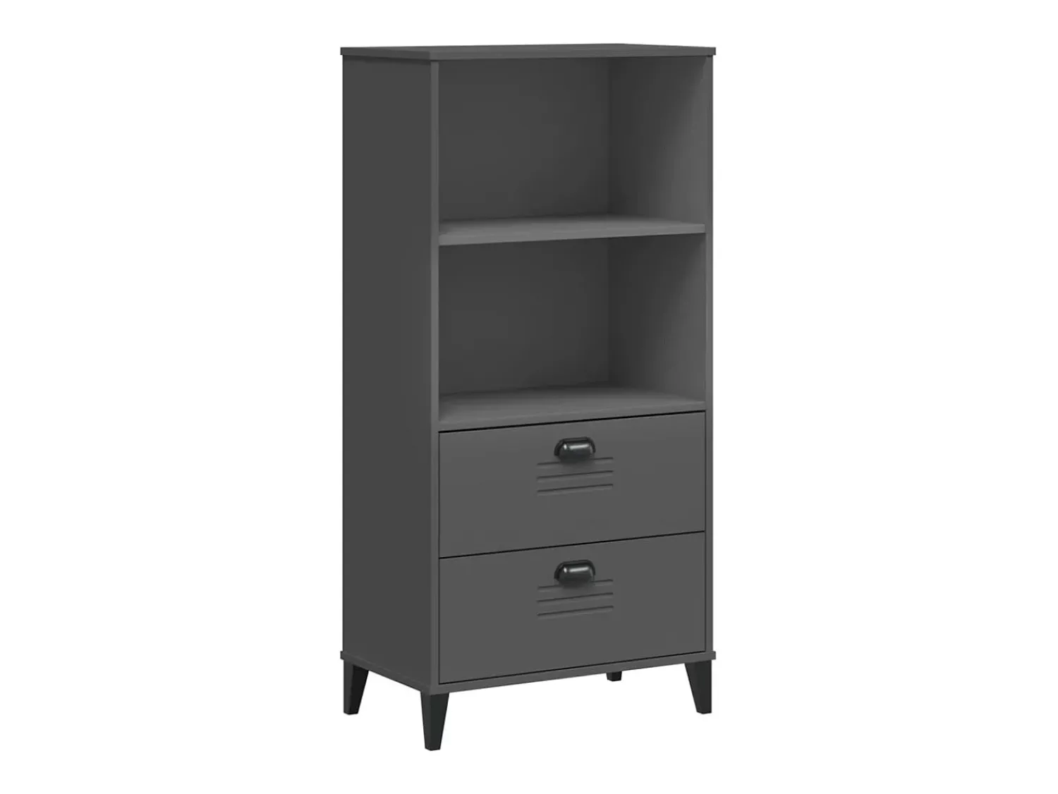 Outlet Estante VIKEN 60x35x123 cm derivados de madeira antracite PT517059 Cinza antracite