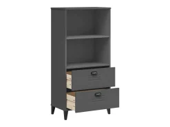 Outlet Estante VIKEN 60x35x123 cm derivados de madeira antracite PT517059 Cinza antracite