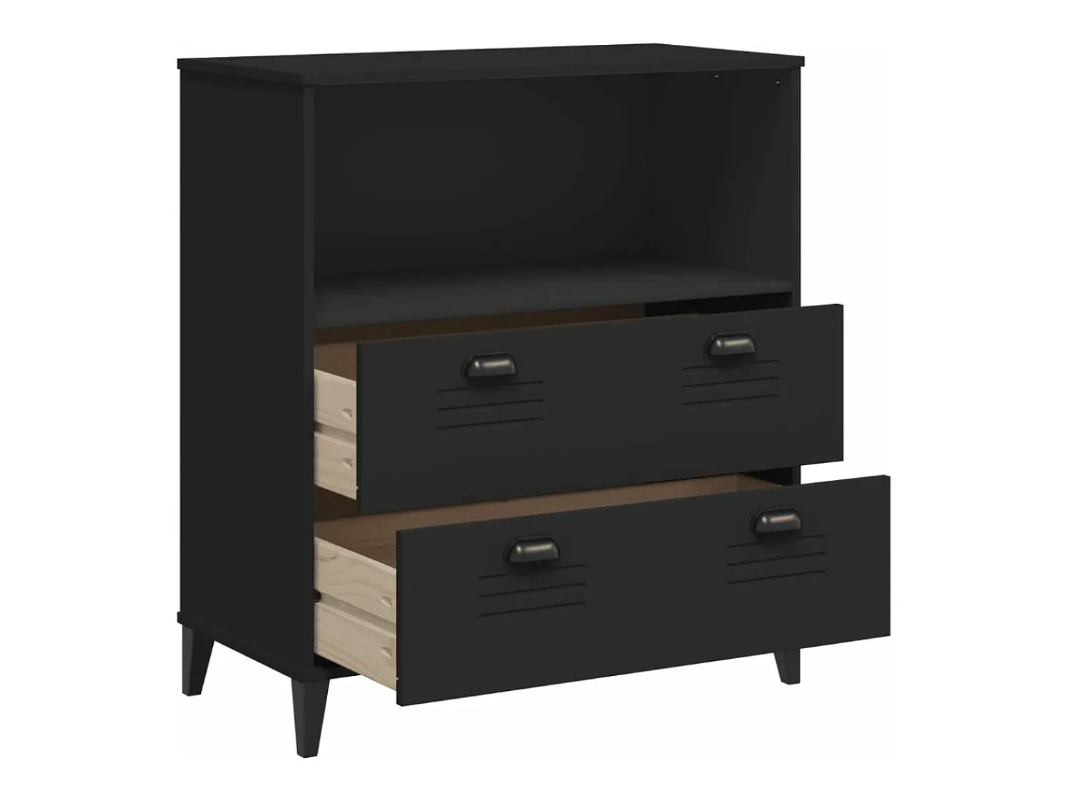 Biblioteca* Estante VIKEN 80x40x90 cm derivados de madeira PT712823 Preto