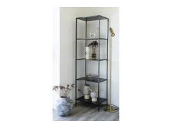 New Estante Vita, , 36x51x170 cm, Kendra Home Preto