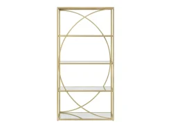 Biblioteca* Estante VKH219, Ouro, 90x38x180 cm, Kendra Home Dourado
