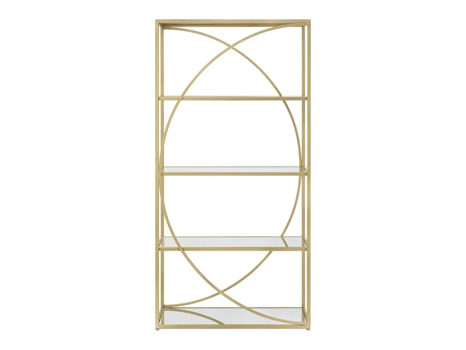Biblioteca* Estante VKH219, Ouro, 90x38x180 cm, Kendra Home Dourado