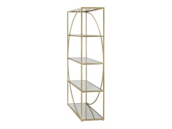Biblioteca* Estante VKH219, Ouro, 90x38x180 cm, Kendra Home Dourado
