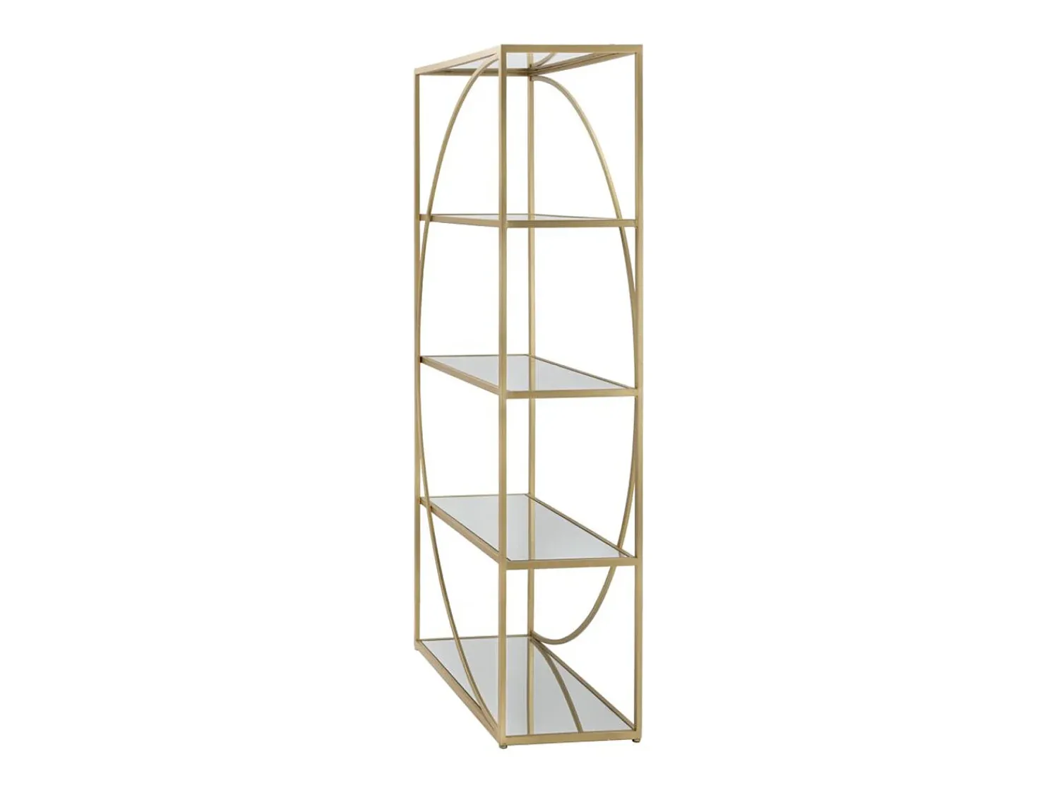 Biblioteca* Estante VKH219, Ouro, 90x38x180 cm, Kendra Home Dourado