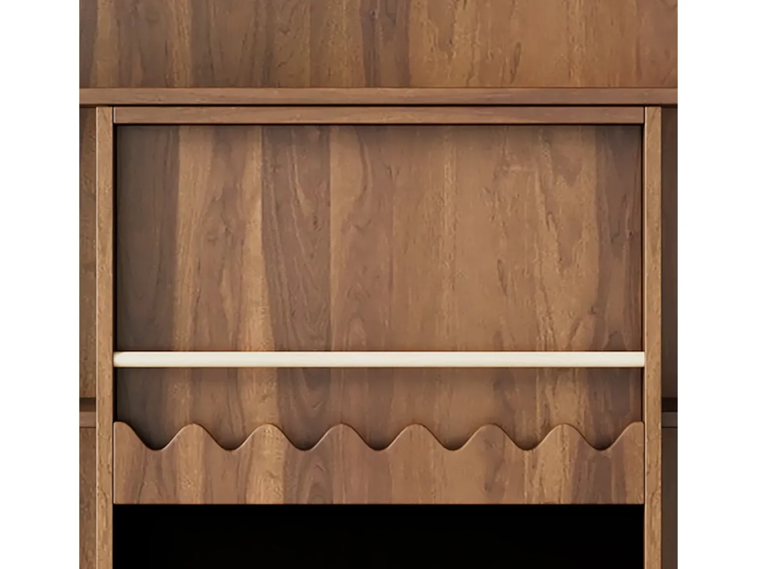 Biblioteca|ModernLuxe Estante 120x38.5x151.5 cm - com prancheta de desenho removível - 9 compartimentos de armazenamento - 1 porta de correr - marrom Castanho