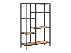 Estante 80x30x120 cm aço e derivados de madeira PT601558 Castanho