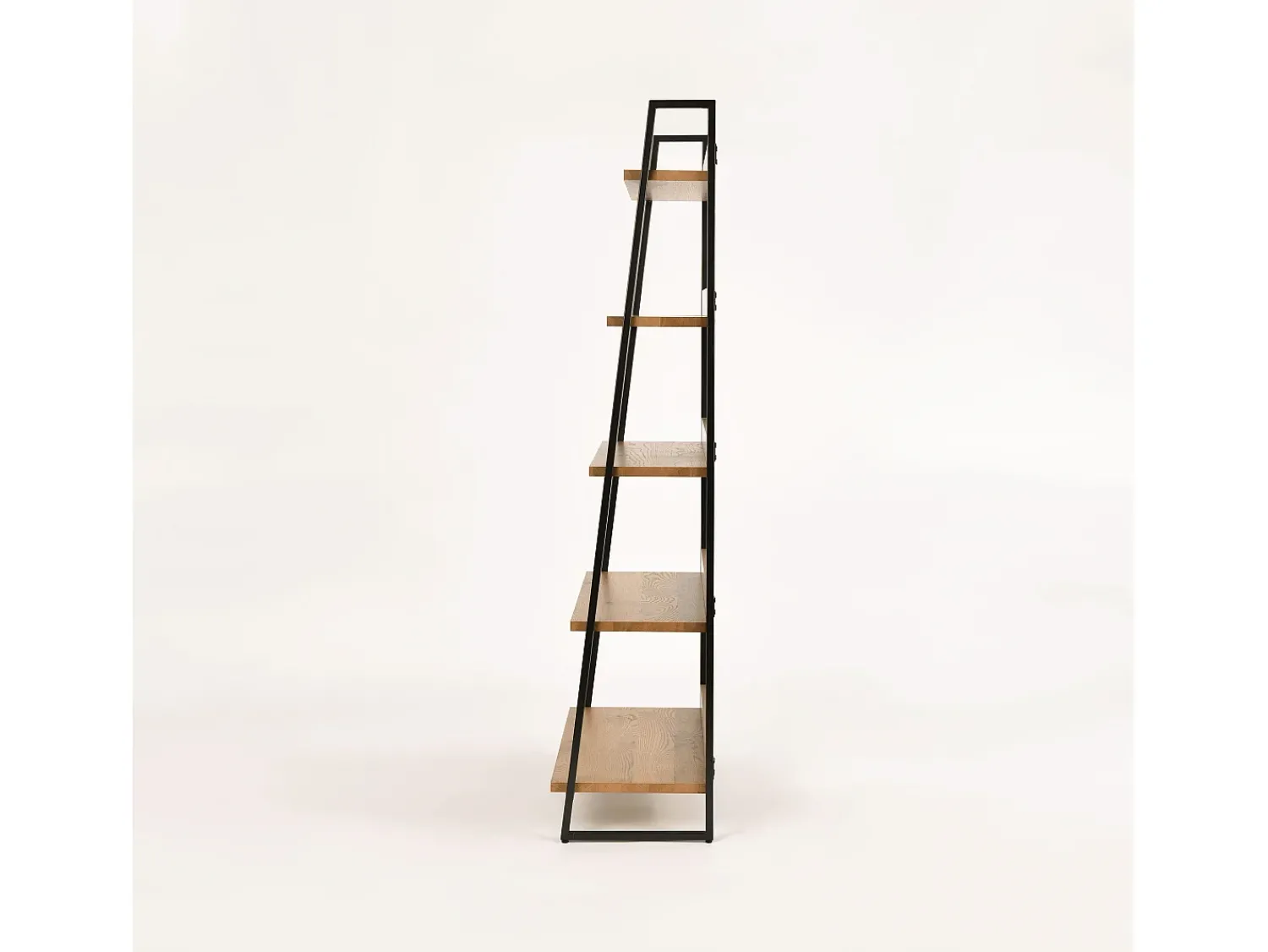Biblioteca* Estante 90x190x43 cm carvalho natural indus in29-5 Preto / Castanho