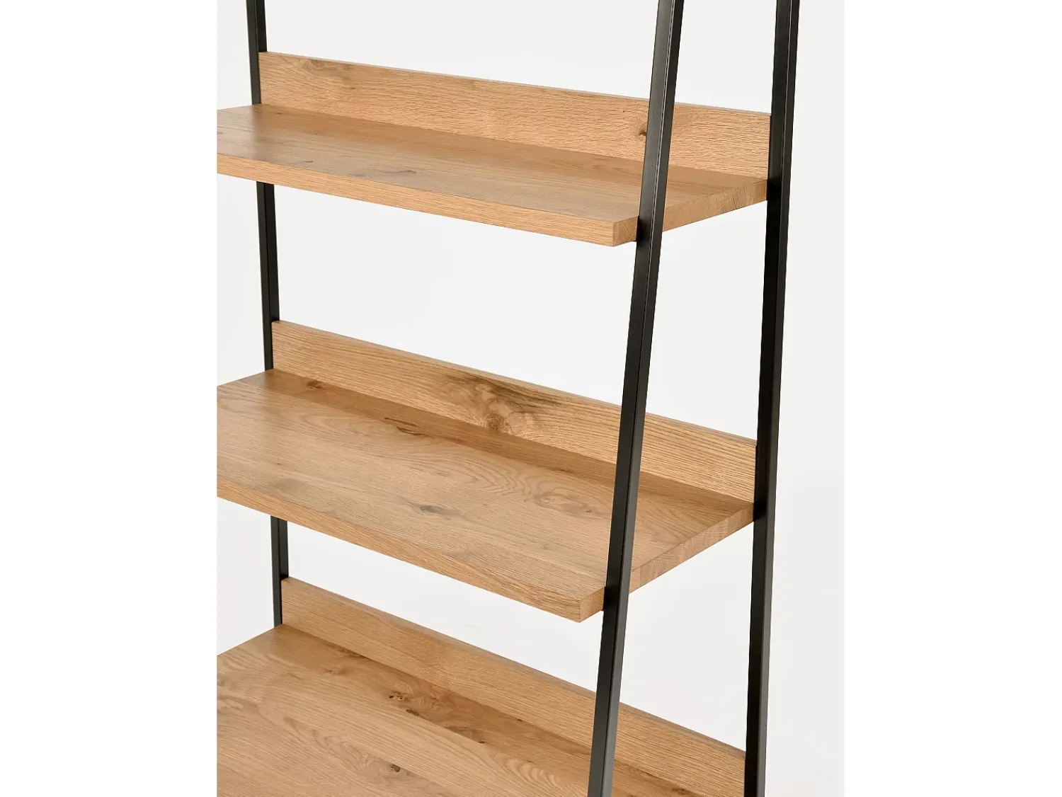 Biblioteca* Estante 90x190x43 cm carvalho natural indus in29-5 Preto / Castanho