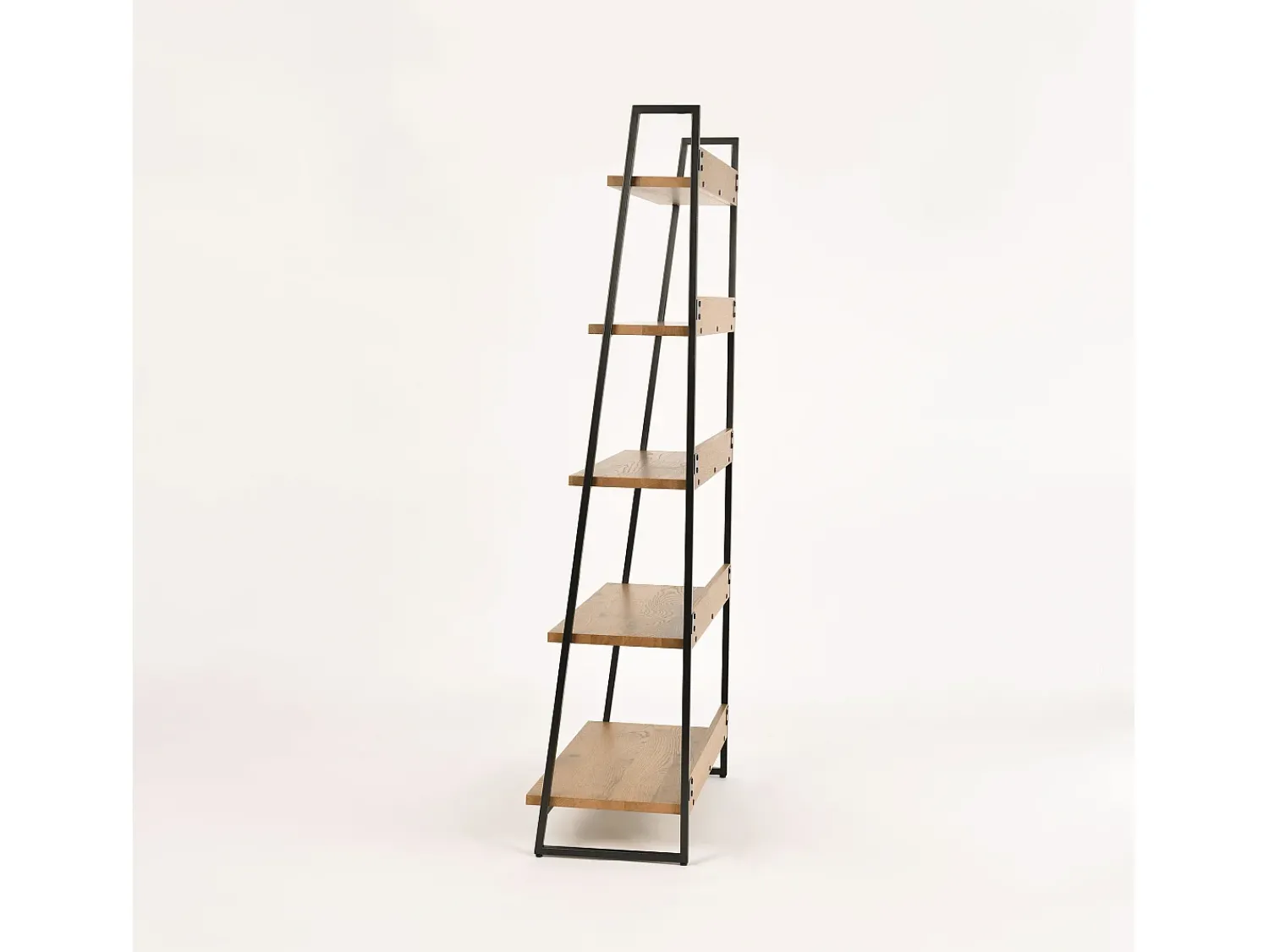 Biblioteca* Estante 90x190x43 cm carvalho natural indus in29-5 Preto / Castanho