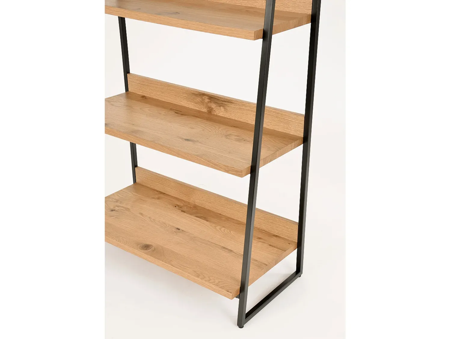 Biblioteca* Estante 90x190x43 cm carvalho natural indus in29-5 Preto / Castanho