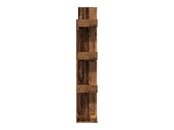 Biblioteca*vidaxl Estante 48x25,5x140 cm contraplacado madeira velha Castanho