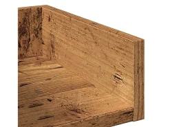 Biblioteca*vidaxl Estante 48x25,5x140 cm contraplacado madeira velha Castanho