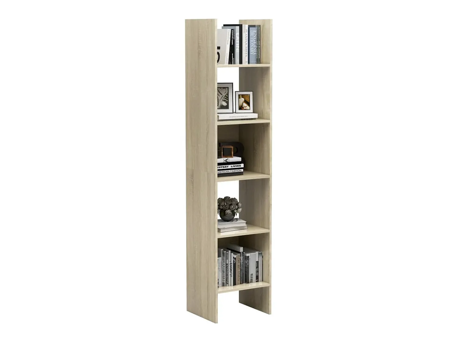 Estante 40x35x180 cm contraplacado cor carvalho sonoma PT168025^ Biblioteca