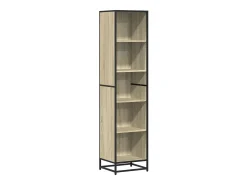 Biblioteca|vidaxl Estante 40x35x170,5 cm contraplacado cor carvalho sonoma Castanho