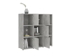 Biblioteca* Estante 90x30x90 cm contraplacado cimento PT846288 Cinzento