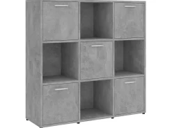 Biblioteca* Estante 90x30x90 cm contraplacado cimento PT846288 Cinzento