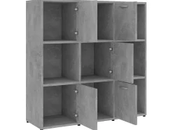 Biblioteca* Estante 90x30x90 cm contraplacado cimento PT846288 Cinzento