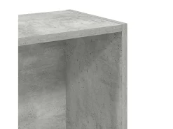 Hot vidaxl Estante 80x24x75 cm contraplacado cimento Cinzento