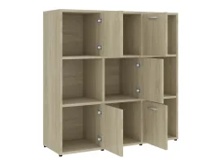 Biblioteca| Estante 90x30x90 cm contraplacado cor carvalho sonoma PT245797 Castanho